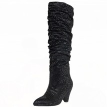 Cowboy Boots For Women Sexy Shoes High Boots In Autumn And Winter Diamond High H - £129.29 GBP