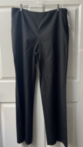Evan Picone Dress Slacks Womens Size 12 Flat Front Straight Leg Side Zip... - $19.79