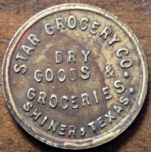 Shiner, Texas TX Star Grocery Co. Dry Goods Groceries Good For 10¢ Trade... - £10.80 GBP