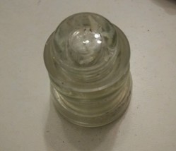 000 Railroad Telegraph Glass Insulator Vintage CLEAR  HEMINGRAY 45 - $223.49 MXN