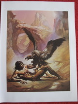 vintage Boris Vallejo: Tarzan the Untamed - 11.5&quot; x 8.5&quot; Book Plate Print - $12.00