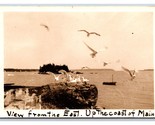 RPPC Vista Dal Est Up Coast Di Maine Gufi Testa Me 1941 Cartolina R20 - $12.25