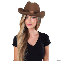 Brown flocked cowboy hat - $4,404.00 MXN