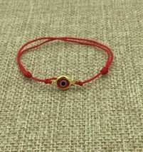 Evil Eye Bracelet, good luck, red string, adjustable Kabbalah Pulsera ma... - £7.65 GBP