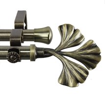 Rod Desyne Fortune Double Curtain Rod, 120 to 170-Inch, Antique Brass - $157.30