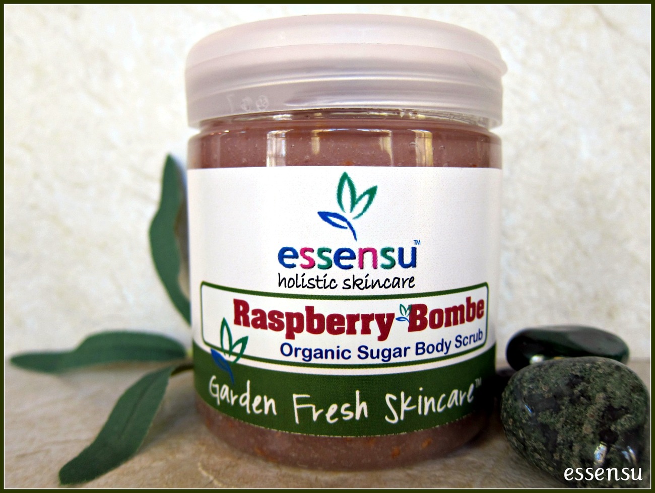 Raspberry Bombe Organic Sugar Body Polish - 11 oz No Parabens No Phthalates - $22.00