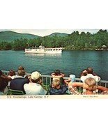 VNTG POST CARD S. S TICONDEROGA LAKE GEORGE 1986 POSTED 5.5 X 3.5 PHOTO ... - $12.08 CAD