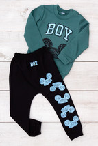Set – Baby Boys&#39; 2-Piece Cotton Outfit with Top &amp; Pants, Everyday Comfor... - $31.14+
