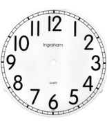 5&quot; - TO 6 1/2&quot;  INCH INGRAHAM QUARTZ CLOCK DIAL CARDSTOCK-GLOSSY ARABIC - $6.84