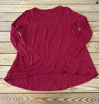 Belle By Kim Gravel NWOT Women’s Rayon Spandex Ruched back Top size S Red X1 - £12.50 GBP