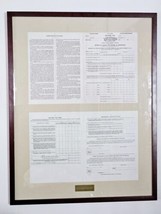 The First Tax 1040 Form 1913 Matted and Framed Excellent Condition - Copy - £44.84 GBP