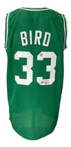 Larry Bird Signed Custom Green Pro-Style Basketball Jersey Bird+JSA ITP - £194.44 GBP