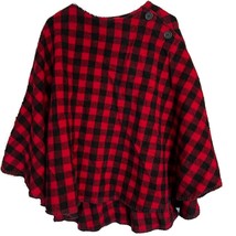 Stormy Kromer Huron Poncho - Cold Weather Women’s Outdoor Shawl Red/Black - $72.75