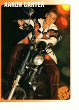 Aaron Carter teen magazine pinup clipping motorcycle lights 90&#39;s teen idols - £1.17 GBP