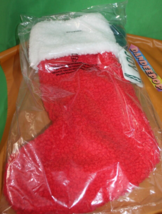Crayola For Kohl&#39;s Christmas Holiday High Pile Fleece Stocking Red Joy 16&quot; - £27.37 GBP