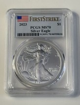 2023 $1 American Silver Eagle 1oz - PCGS MS70 First Strike - United Stat... - $74.79
