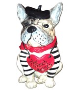 Blue Sky Clayworks Ceramic Bulldog “Free French Kisses” Cookie Dog Treat... - €43,19 EUR