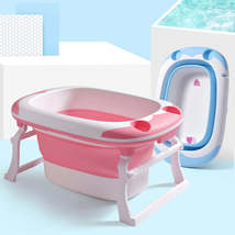 Baby folding tub large can sit thick bath tub - £148.71 GBP+