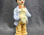 Vintage Ceramic Clown Hand Painted 7.5” Figurine - $5.19