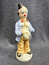 Vintage Ceramic Clown Hand Painted 7.5” Figurine - £4.06 GBP