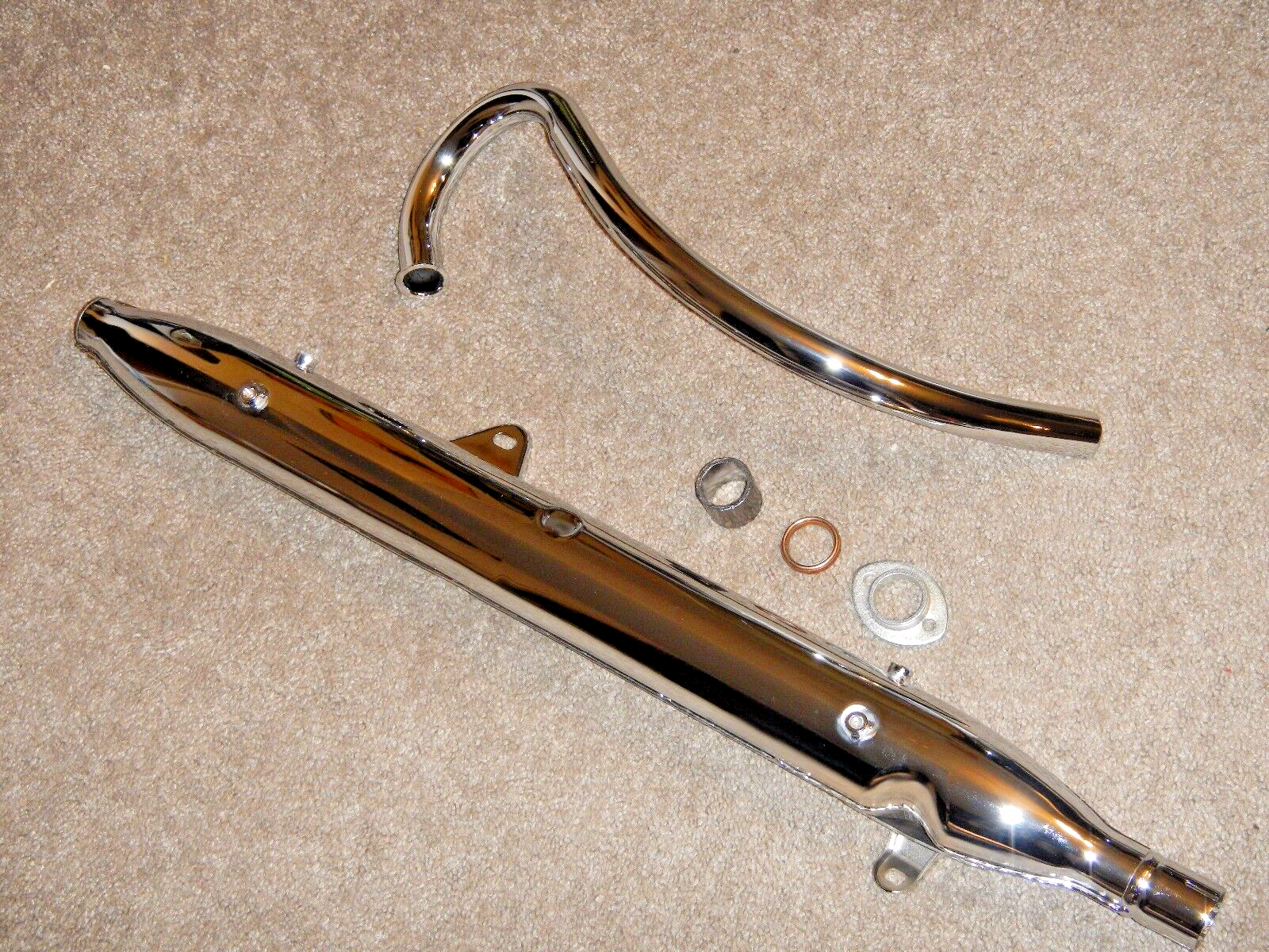 NEW Chrome Exhaust Header Pipe Muffler 1964-1967 HONDA TRAIL 90 CT200 CT 200 66 - $261.10