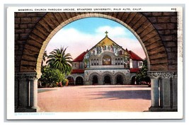 Memorial Church Stanford University Stanford California CA UNP WB Postcard C20 - £2.32 GBP