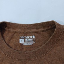 Carhartt 105181 B00 Relaxed Fit Mens Saw Print Graphic Wulnut Heather T-Shirt L image 3