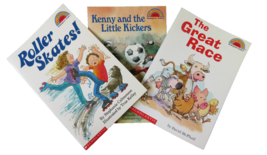 3 Hello Reader Level 2 Books Roller Skates The Great Race Kenny and the Little - £6.05 GBP