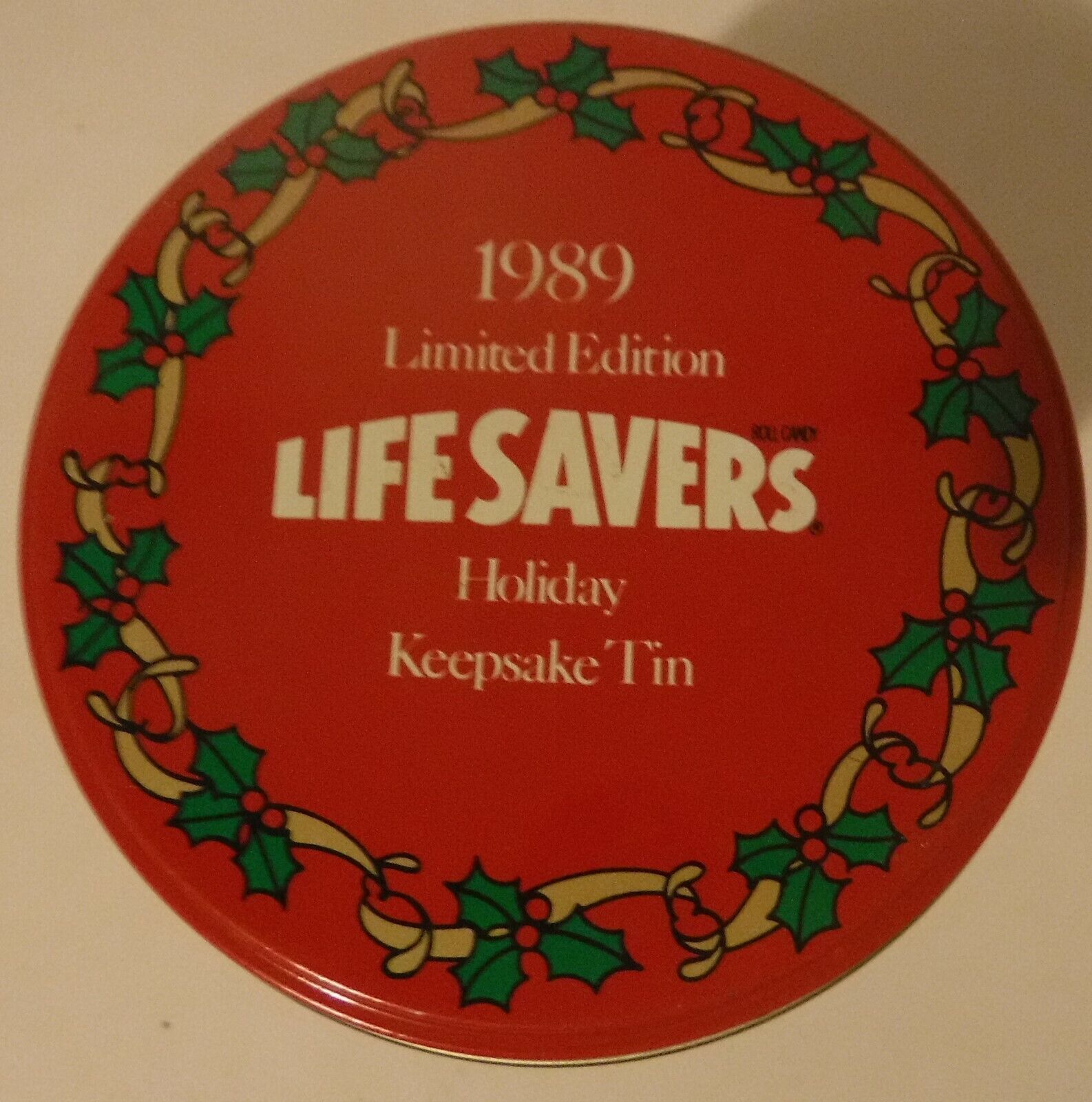 Life Savers Limited Edition 1989 Christmas Tin Canister - $6.79