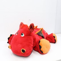 Stuffies Blaze the Dragon Plush Toy 28in Long Two Pouches Red Orange - $26.73