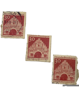 Germany Stamp 30p Nordertor Flensburg Issued 1967 Canceled Ungraded Lot ... - $6.87
