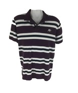 Men&#39;s Aeropostale Short Sleeve Polo Collared Dress Shirt Purple Striped ... - $338.30 MXN