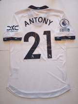 Antony #21 Manchester United EPL Match Slim White Away Soccer Jersey 2022-2023 - £75.25 GBP