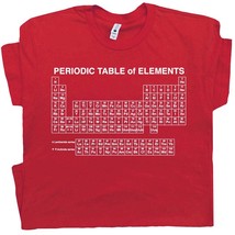 Periodic Table Of Elements T Shirt Geek Shirts Chemistry Chart Shirts Sc... - £15.97 GBP