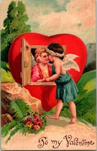 Vtg Postcard c 1908 Embossed Radiol Valentine postcard &quot;To My valentine&quot; - £12.83 GBP