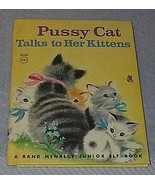 Vintage Rand McNally Jr. Elf Book, Pussy Cat Talks to Her Kittens 1952 N... - $8.15 CAD