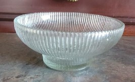 Hoosier Glass 4054 Bowl 6.5&quot; Clear Ribbed Excellent Condition - £7.52 GBP