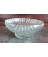 Hoosier Glass 4054 Bowl 6.5&quot; Clear Ribbed Excellent Condition - £7.40 GBP