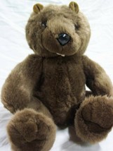 Critter Crafts Brown Beaver 9&quot; Plush Stuffed Animal Toy - £12.30 GBP