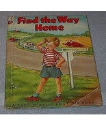 Vintage Children&#39;s Rand McNally Elf Book Find the Way Home 1953 No 480 - $10.86 CAD