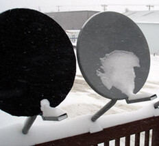 satellite dish cover - fits Dish network or Direct TV BLACK -  dish hoodie - $75.00