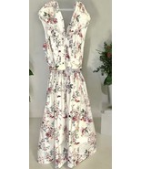 Antonio Melani Tie Belt Floral Dress Size 8 Drop Waist Cottagecore READ - $59.99