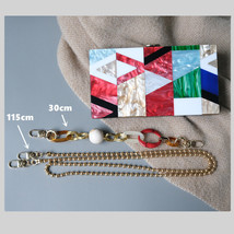 New Women Messenger Bags Brand Fashion Acrylic Geometric Lattice Patchwork Handb - £45.02 GBP