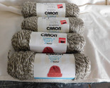 Caron Simply Soft Marled Taupe Marl lot of 4 dye Lot 01 - $19.99