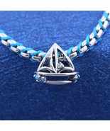 925 Sterling silver Sailboat Charm 793905C01  Gift for her - $292.94 MXN