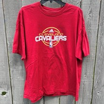 Cleveland Cavaliers Adidas Maroon T-Shirt Men&#39;s Adult XL NBA Branded Cavs - £15.54 GBP