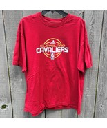 Cleveland Cavaliers Adidas Maroon T-Shirt Men&#39;s Adult XL NBA Branded Cavs - $19.79