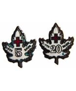 CANADIAN RED CROSS BLOOD DONOR 5, 20 ENAMEL PINS LOT - $9.99