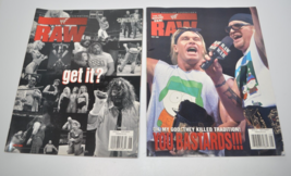 Lot of 2 WWF Raw Magazines -  June 1999 &amp; May 1998  Both Posters Intact - $621.83 MXN