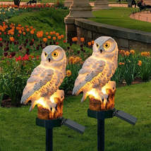 Solar Resin Garden Lamp  Parrot Owl Eagle Design - £19.94 GBP+